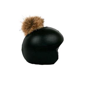 ccebbp-bike-helmet-cover-coolcasc-exclusive-black-brown-pon-pon-black-brown-one-size
