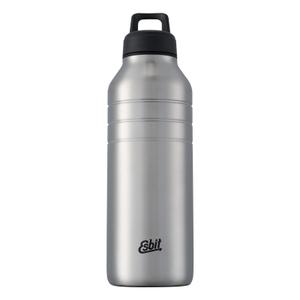 db1000tl-cg-stainless-steel-water-bottle-opening-rapide-esbit-matt-gray-1000-ml