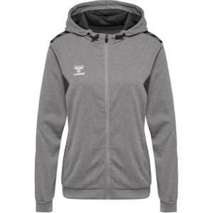 219981-2006-women-s-polyester-zipped-up-hooded-sweatshirt-hummel-authentic-gray