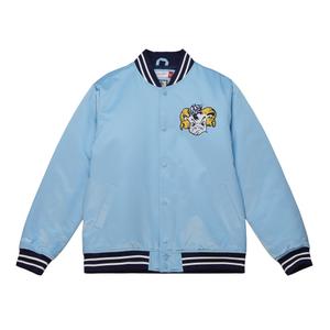 ojbf3413-uncyypppltbl-thick-satin-jacket-mitchell-ness-universite-de-la-caroline-du-nord-light-blue