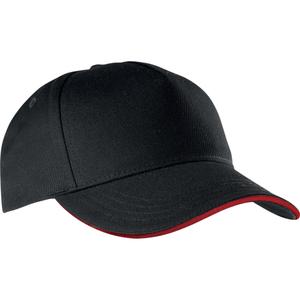 kp130-black-red-cap-k-up-contraste-5-panneaux-black-red-one-size