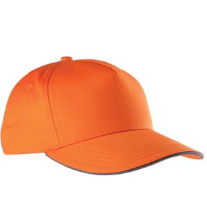 kp130-orange-darkgrey-cap-k-up-contraste-5-panneaux-orange-dark-gray-one-size