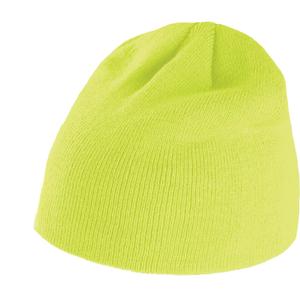 kp513-fluorescentyellow-knit-hat-k-up-tricote-fluorescent-yellow-one-size